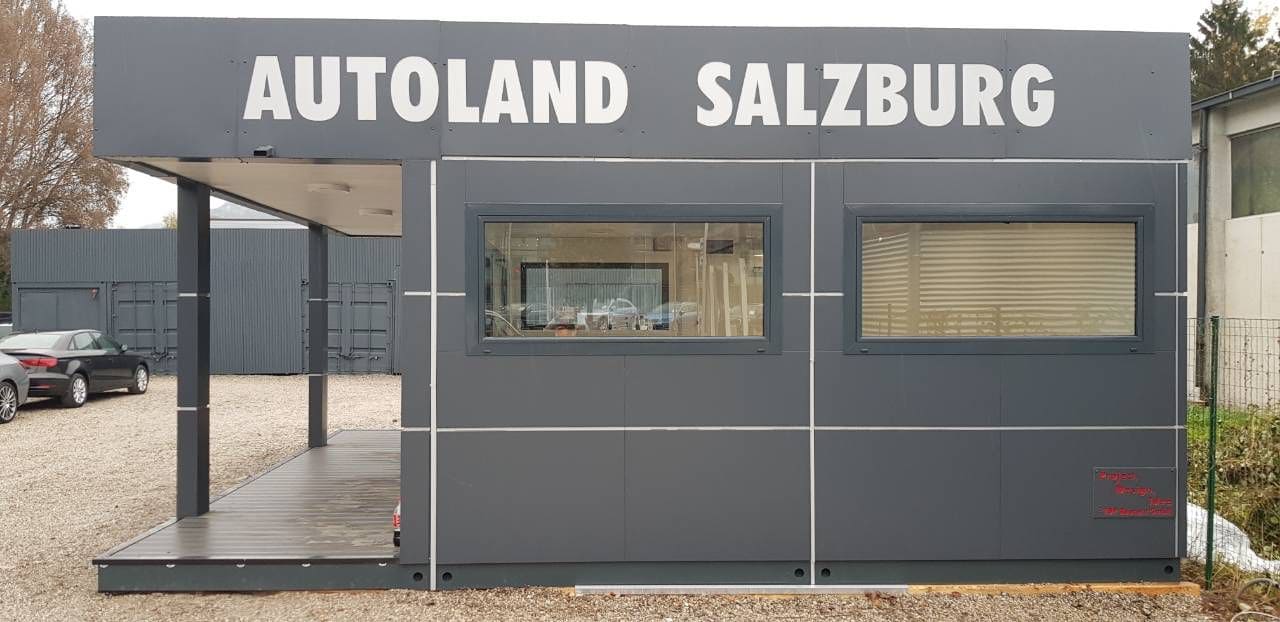 Projekt Genuss Box – Modular Sales Pavilion for Autoland Salzburg