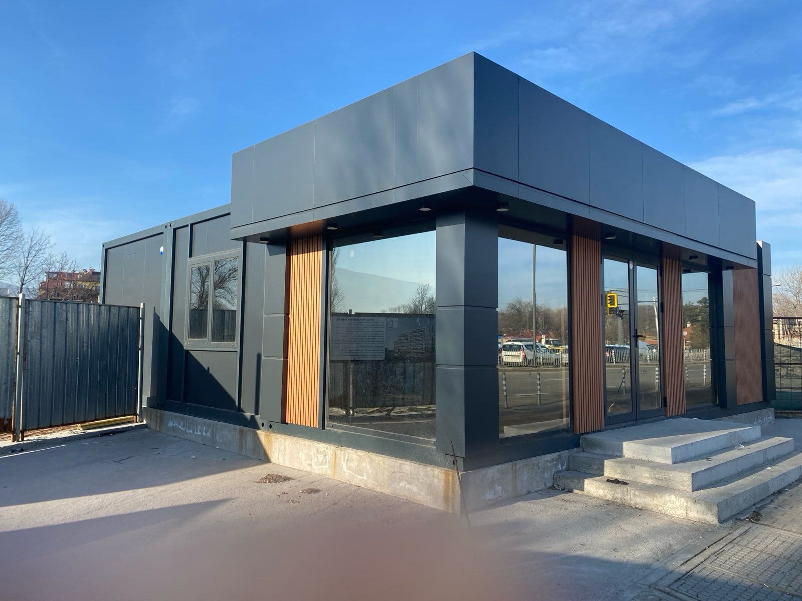 Air-Conditioned Parking Pavilion – Modular Cashier Building